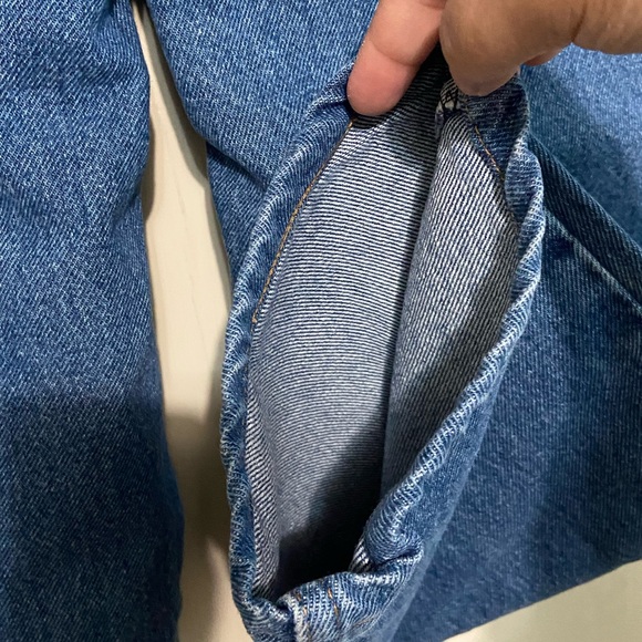 L.L.Bean Womens Jeans 16 P Original Fit Relaxed Blue Denim High Rise - Picture 8 of 11
